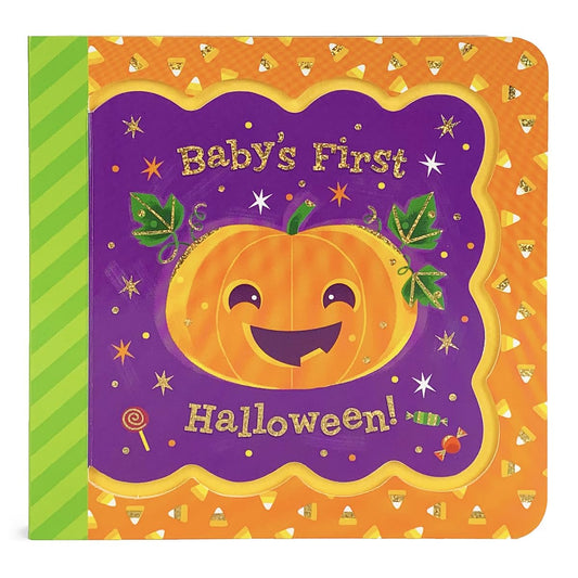 Baby's First Halloween Greeting Card Board Book (Includes Envelope and Foil Sticker) For Newborns, 0-12 Months (Little Bird Greetings Keepsake Book) Board book