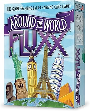 Looney Labs Around The World Fluxx Card Game - Worldwide Adventure with Dynamic Gameplay
